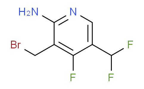 2-Amino-3-(bromomethyl)-5-(difluoromethyl)-4-fluoropyridine
