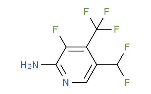 2-Amino-5-(difluoromethyl)-3-fluoro-4-(trifluoromethyl)pyridine