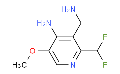 4-Amino-3-(aminomethyl)-2-(difluoromethyl)-5-methoxypyridine