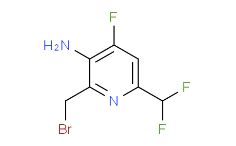 3-Amino-2-(bromomethyl)-6-(difluoromethyl)-4-fluoropyridine