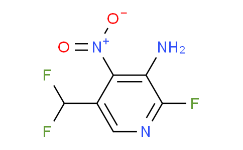 3-Amino-5-(difluoromethyl)-2-fluoro-4-nitropyridine
