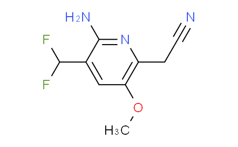 2-Amino-3-(difluoromethyl)-5-methoxypyridine-6-acetonitrile