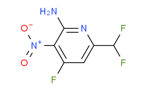 2-Amino-6-(difluoromethyl)-4-fluoro-3-nitropyridine