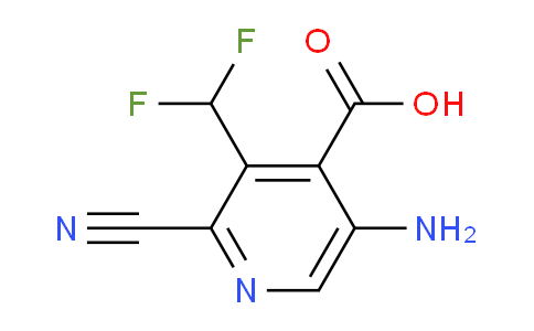 5-Amino-2-cyano-3-(difluoromethyl)pyridine-4-carboxylic acid