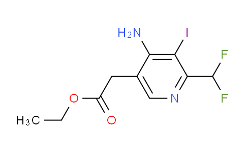 AM132998 | 1806917-40-7 | Ethyl 4-amino-2-(difluoromethyl)-3-iodopyridine-5-acetate