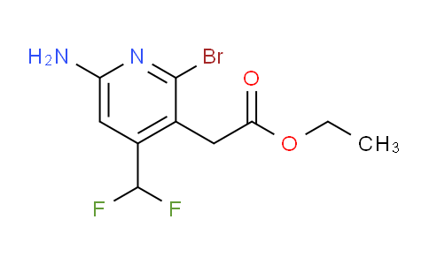 Ethyl 6-amino-2-bromo-4-(difluoromethyl)pyridine-3-acetate
