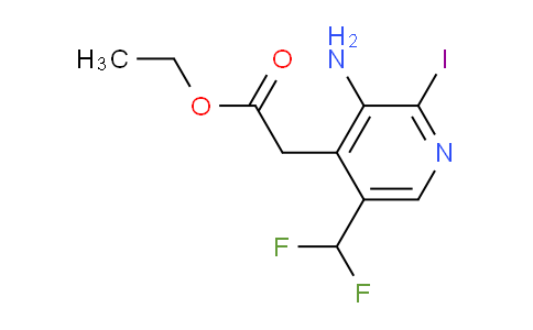 AM133062 | 1806887-84-2 | Ethyl 3-amino-5-(difluoromethyl)-2-iodopyridine-4-acetate