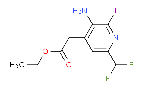 AM133083 | 1806887-92-2 | Ethyl 3-amino-6-(difluoromethyl)-2-iodopyridine-4-acetate