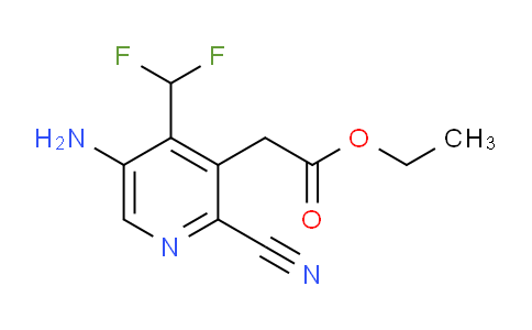 AM133106 | 1805271-25-3 | Ethyl 5-amino-2-cyano-4-(difluoromethyl)pyridine-3-acetate