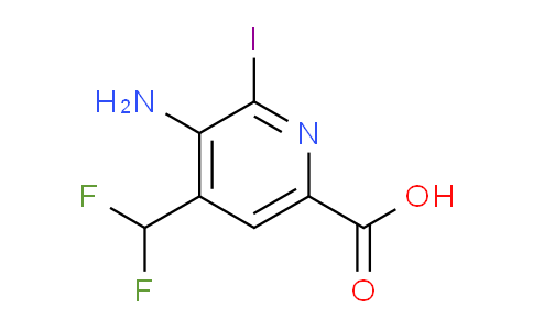AM133130 | 1804514-18-8 | 3-Amino-4-(difluoromethyl)-2-iodopyridine-6-carboxylic acid