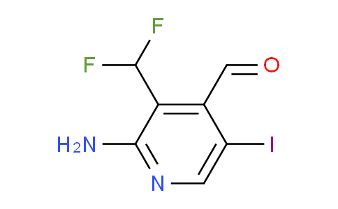 2-Amino-3-(difluoromethyl)-5-iodopyridine-4-carboxaldehyde