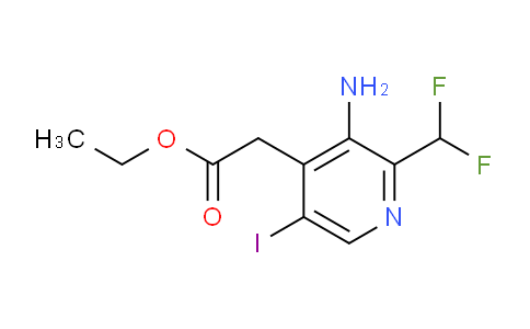 AM133167 | 1806917-10-1 | Ethyl 3-amino-2-(difluoromethyl)-5-iodopyridine-4-acetate