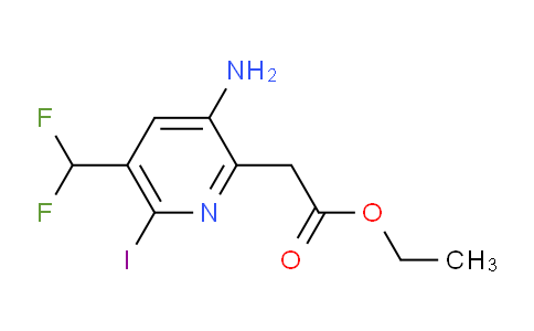 AM133172 | 1805369-61-2 | Ethyl 3-amino-5-(difluoromethyl)-6-iodopyridine-2-acetate