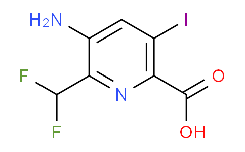 3-Amino-2-(difluoromethyl)-5-iodopyridine-6-carboxylic acid