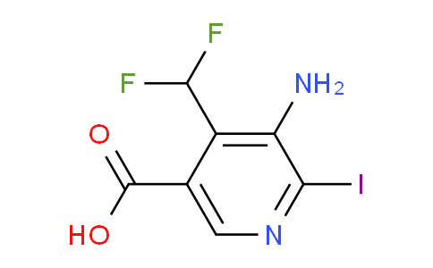 3-Amino-4-(difluoromethyl)-2-iodopyridine-5-carboxylic acid