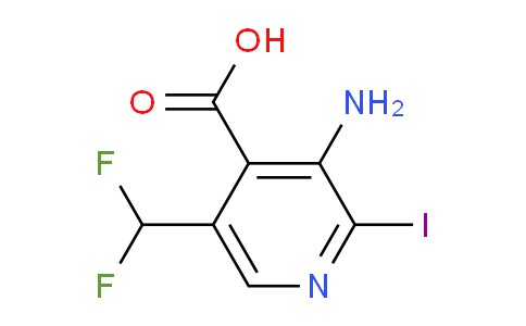 3-Amino-5-(difluoromethyl)-2-iodopyridine-4-carboxylic acid