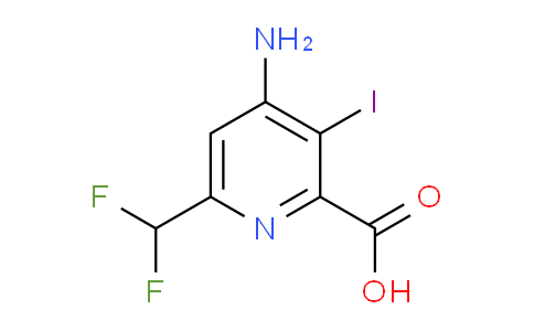 AM133202 | 1805961-58-3 | 4-Amino-6-(difluoromethyl)-3-iodopyridine-2-carboxylic acid