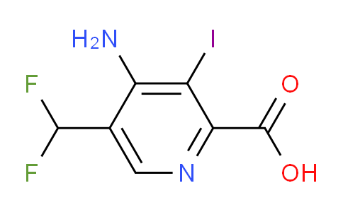 AM133208 | 1804514-51-9 | 4-Amino-5-(difluoromethyl)-3-iodopyridine-2-carboxylic acid