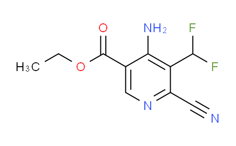 Ethyl 4-amino-2-cyano-3-(difluoromethyl)pyridine-5-carboxylate