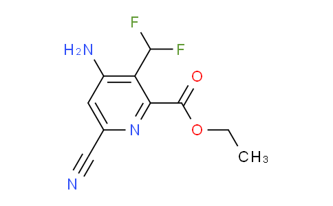 Ethyl 4-amino-6-cyano-3-(difluoromethyl)pyridine-2-carboxylate