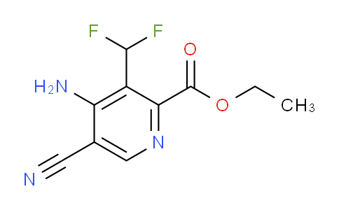 Ethyl 4-amino-5-cyano-3-(difluoromethyl)pyridine-2-carboxylate