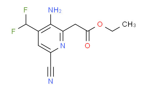 Ethyl 3-amino-6-cyano-4-(difluoromethyl)pyridine-2-acetate