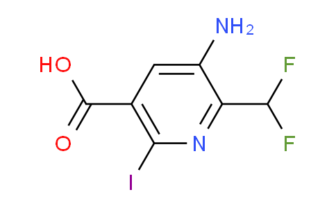 AM133248 | 1805137-92-1 | 3-Amino-2-(difluoromethyl)-6-iodopyridine-5-carboxylic acid