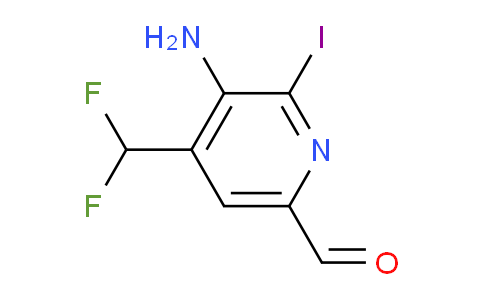 AM133266 | 1804513-69-6 | 3-Amino-4-(difluoromethyl)-2-iodopyridine-6-carboxaldehyde