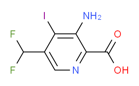 AM133267 | 1806789-93-4 | 3-Amino-5-(difluoromethyl)-4-iodopyridine-2-carboxylic acid
