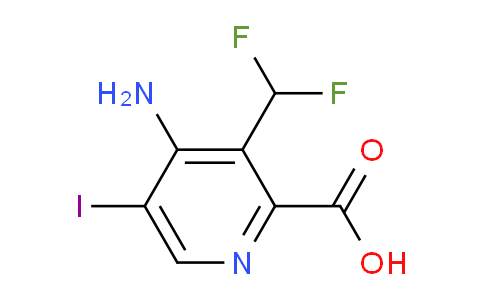 AM133279 | 1805138-33-3 | 4-Amino-3-(difluoromethyl)-5-iodopyridine-2-carboxylic acid