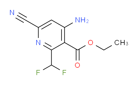 Ethyl 4-amino-6-cyano-2-(difluoromethyl)pyridine-3-carboxylate