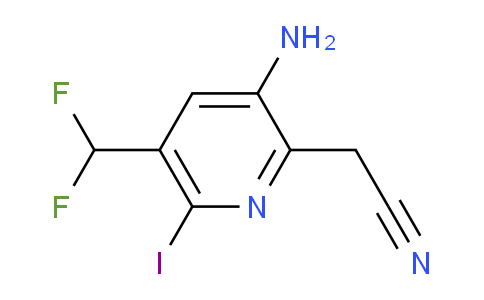 3-Amino-5-(difluoromethyl)-6-iodopyridine-2-acetonitrile