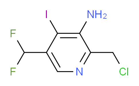 3-Amino-2-(chloromethyl)-5-(difluoromethyl)-4-iodopyridine