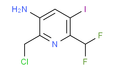 3-Amino-2-(chloromethyl)-6-(difluoromethyl)-5-iodopyridine