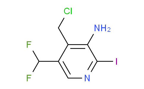 3-Amino-4-(chloromethyl)-5-(difluoromethyl)-2-iodopyridine