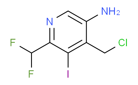 5-Amino-4-(chloromethyl)-2-(difluoromethyl)-3-iodopyridine