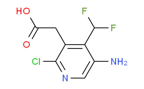 5-Amino-2-chloro-4-(difluoromethyl)pyridine-3-acetic acid