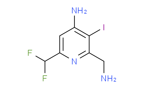 4-Amino-2-(aminomethyl)-6-(difluoromethyl)-3-iodopyridine