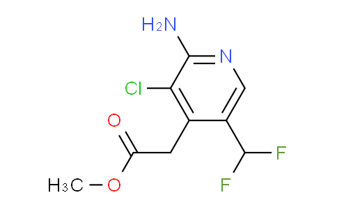 Methyl 2-amino-3-chloro-5-(difluoromethyl)pyridine-4-acetate