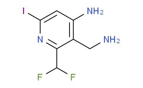4-Amino-3-(aminomethyl)-2-(difluoromethyl)-6-iodopyridine