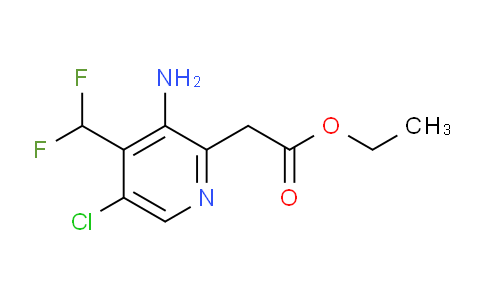 Ethyl 3-amino-5-chloro-4-(difluoromethyl)pyridine-2-acetate