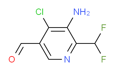 3-Amino-4-chloro-2-(difluoromethyl)pyridine-5-carboxaldehyde