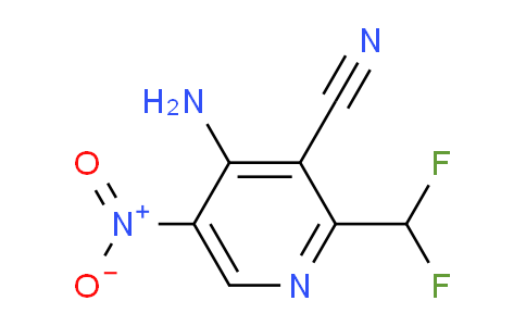 4-Amino-3-cyano-2-(difluoromethyl)-5-nitropyridine