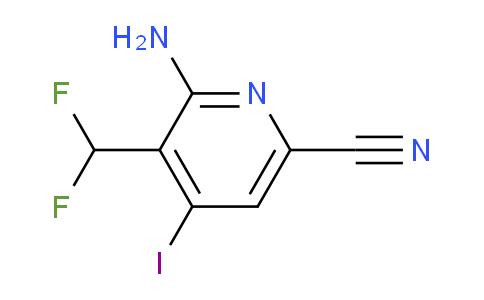 2-Amino-6-cyano-3-(difluoromethyl)-4-iodopyridine