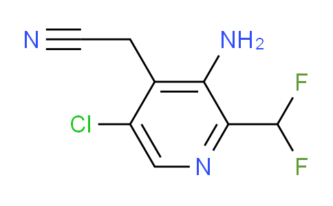 3-Amino-5-chloro-2-(difluoromethyl)pyridine-4-acetonitrile