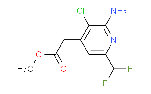 Methyl 2-amino-3-chloro-6-(difluoromethyl)pyridine-4-acetate