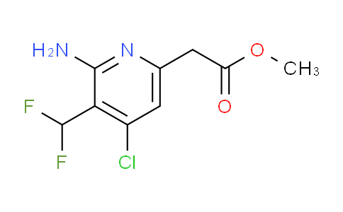 Methyl 2-amino-4-chloro-3-(difluoromethyl)pyridine-6-acetate