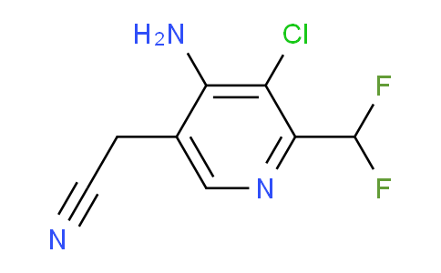 AM133499 | 1806842-52-3 | 4-Amino-3-chloro-2-(difluoromethyl)pyridine-5-acetonitrile