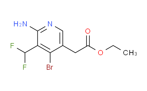 Ethyl 2-amino-4-bromo-3-(difluoromethyl)pyridine-5-acetate