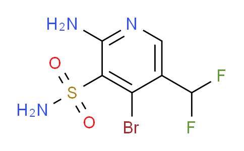 2-Amino-4-bromo-5-(difluoromethyl)pyridine-3-sulfonamide